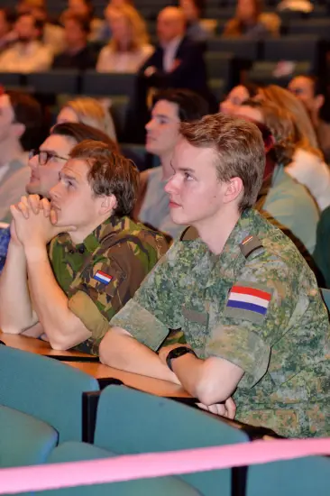 Young soldiers attending the 'Next Generation Leadership' symposium.
