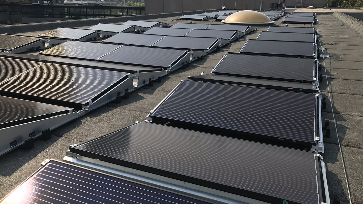 Zonnepanelen Erasmus Building