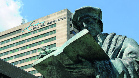 Erasmusbeeld op het campus
