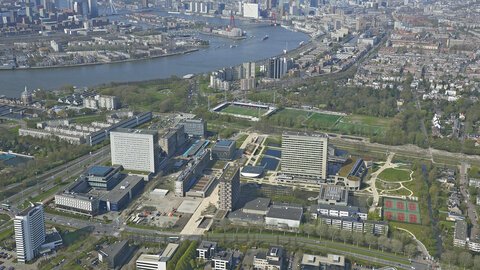 Campus vanuit de lucht april 2018