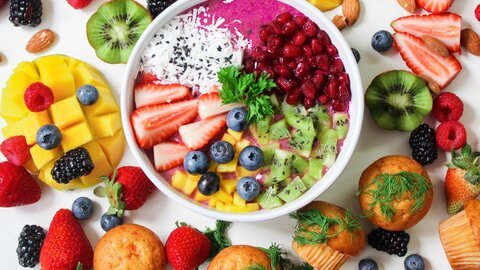 Fruit in a bowl