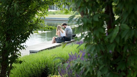 Students at Woudestein campus
