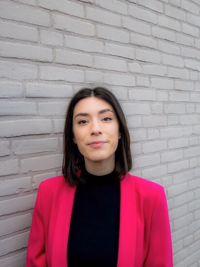 Eliana Bergamin looks into the camera.