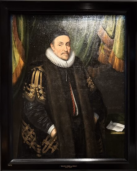 Schilderij van een vorst in het museum bij Paleis het Loo.