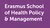 Purple logo of ESHPM reading Erasmus School of Health Policy & Management in white letters