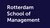 The dark blue logo of RSM with white letters reading Rotterdam School of Management