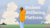 Illustration featuring a blue sky with fluffy clouds, and a walking fox-like animal wearing jeans, a hoodie and headphones. A title text reads "Student Wellbeing Platform".