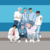 Illustration of K-pop boyband