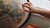 Hand on a globe