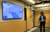 Viewscreen (left) showing what the man with the VR gear (right) sees