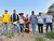 Groep mensen op de San Joaquin Farm, Colombia