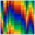 Abstract blokkerig regenboogpatroon.