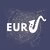 EURvision logo: the letters E, U and R next to an illustration of a saxpohone on a purple background with golden sparks