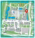 plattegrond Campus Woudestein waarop de locatie van S-Building (Exam Centre) aangegeven is met een rode pin
