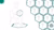 Graphic of person on chair holding hexagons beside a cluster of hexagons with question marks