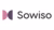 Sowiso logo with pink and purple mirrored semicircles beside black text