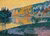 Paul Signac's painting consisting of uncountable dots, showing a lake scene with a little village in the background