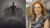 Monotone graphic robed figure leading silhouettes above city globe; photo smiling woman.