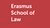The red logo of ESL with white letters reading Erasmus School of Law