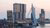 Skyline van Rotterdam met de Erasmusbrug en hoge flats