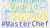 Word cloud with green shades of text