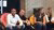 Students in the 'hot seat' after their pitch during the Health Service Innovation finals