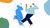 Banner image with two animal people socialising