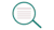 Magnifying glass with lines in the lens