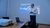 Hapag Rolf Habben Jansen giving a presentation