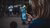 Person texting at demonstration