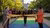 Opening ceremony rainbow path on campus by cutting through a golden ribbon