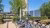 Parked bicycles on campus