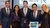 Wiard Briggeman, Miquel Franquesa Gomez, Christopher Axel Himawan, Raman K. and Svetlana Menshchikova standing next to each to other holding a cheque of 500 euros.