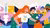 Illustration of group of Erasmus University Rotterdam students for fundraising theme.