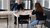 One on one conversation between alumnus and student during career speed date event