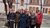 The team of IDEA-net smiling and posing for a picture in Belgrade on a cold day