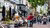 People walking through Rotterdam