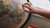 Hand on a globe