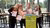 Vier criminologiestudenten met hun winnende poster en de Gabry Vanderveen prijs in handen