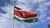 Flag of Suriname flies.