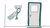A key rack next to a door holding a key that has a tag on it that says, “Exit ticket”. 