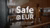 Screenshot from the Safe@EUR video with the text: Safe@EUR is the central point uniting the resources