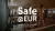 Screenshot from the Safe@EUR video with the text: Safe@EUR is the central point uniting the resources