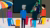An illustration of teachers in front of a screen at the Education Lab.