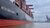 Big container ship in the port of Hamburg