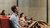 Prospective students sit in a lecture hall during the Master Open Day.