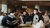 Ambassador explains to prospective students during the Master Open Day.