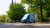 Electric delivery van from Albert Heijn driving.