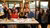 Group of Alumni eating