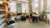 Students having lunch in the Living Room